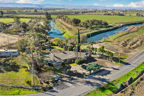 Drone shots to show this unique property in Tracy