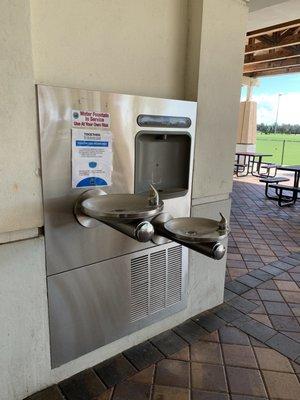 Water to refill your own cup.