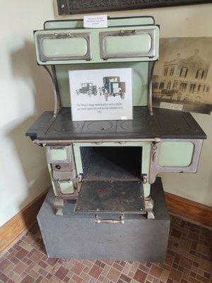 A traveling salesman's sample of a stove.