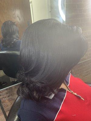 Natural hair /silk press