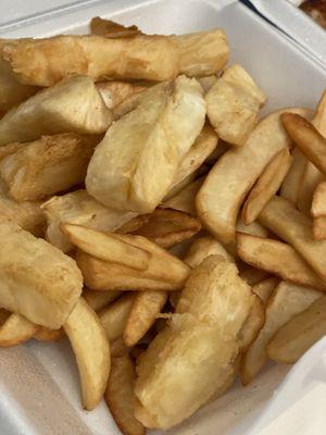 Yuca and fries