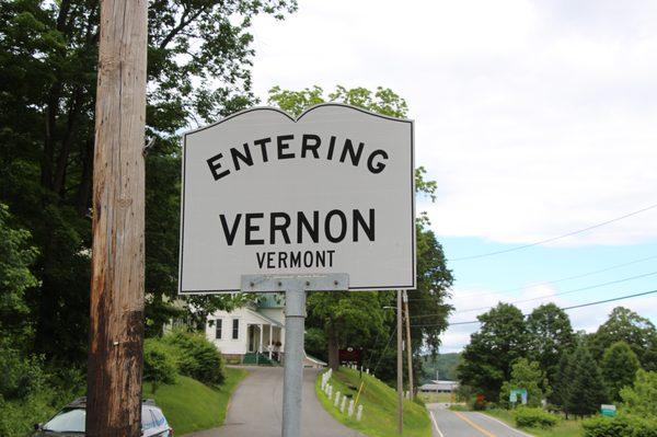 Entering Vernon, Vermont from Northfield.