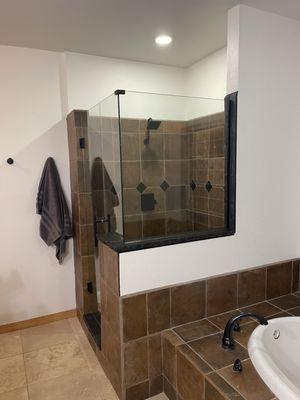 Shower Modification Completed