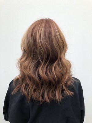 beachy waves and "parbalayage"