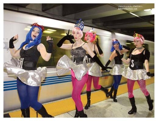 January New Year's Elves on Bart