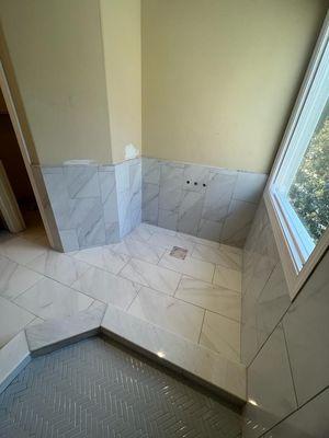 Bathroom  tile work