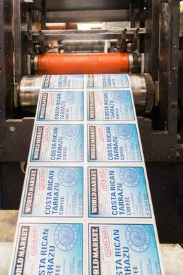 Southern California's experts in product label printing for the food and beverage industry.