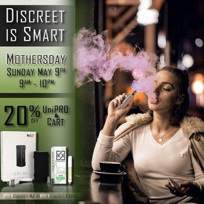 Mothers Day Specials at Holy Smokes NJ Uni Pro & Delta 8 Cart