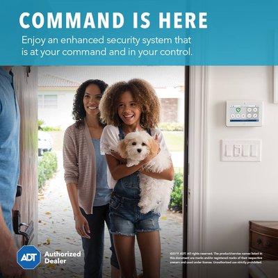 The most advanced home security technology is now available. Ask about ADT Command today