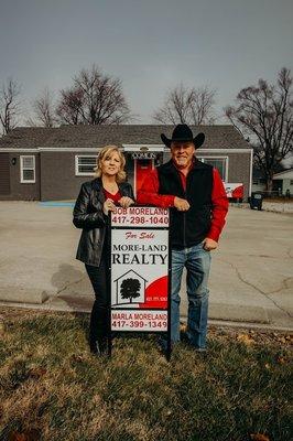 Owners/Agents Bob and Marla Moreland