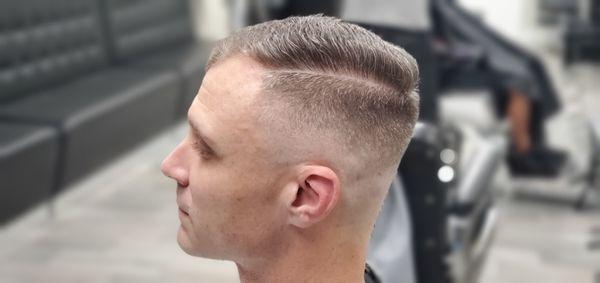 Skin fade combover