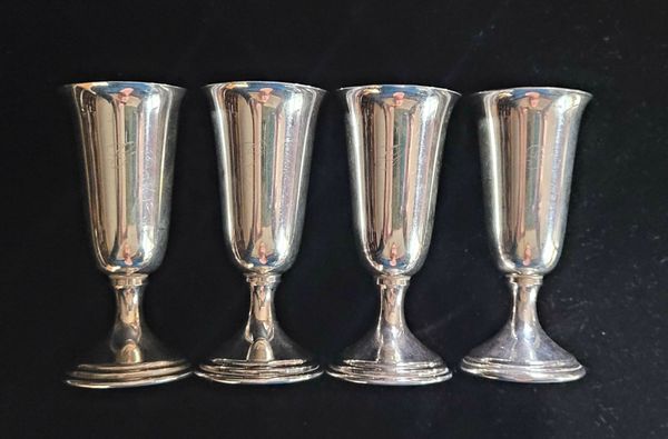 Sterling silver cordial cups!