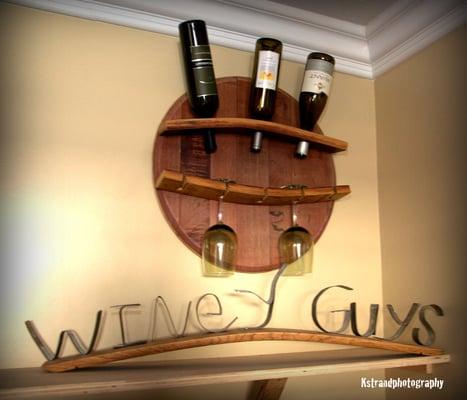 wine and glass rack