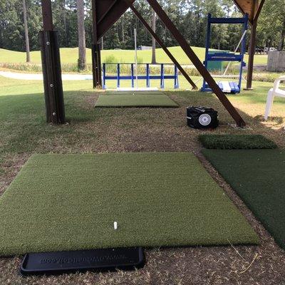 Brand new covered hitting bays with state-of-art "real-feel" mats.