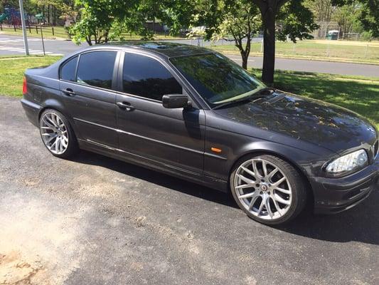 BMW 325i after photo full job done by Carlson automotive& body shop