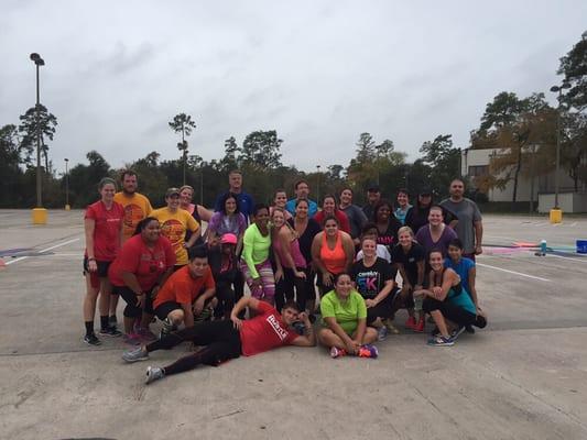 Sweat Off the Stuffing Workout 2015!  Great group of Campers and Trainers!