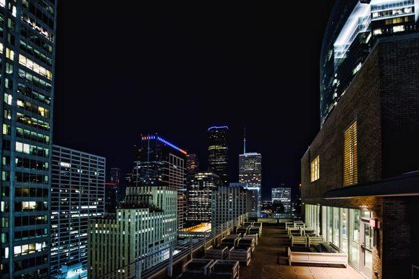 The skyline from Hoggbirds... perfect for a sharing a bottle of bubbles or indulging in one of our craft cocktails!