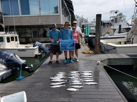 Good day of Spanish mackerel fishing