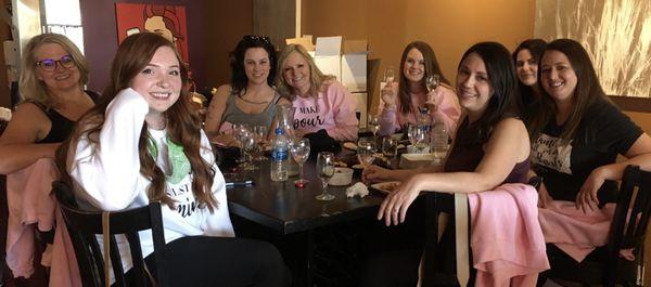 Happy bachelorette party in Old Town Scottsdale. Congratulations Kylee.