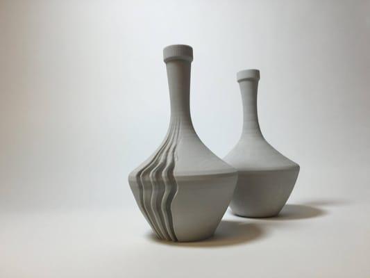 3D designed and 3D printed Olive oil vessels