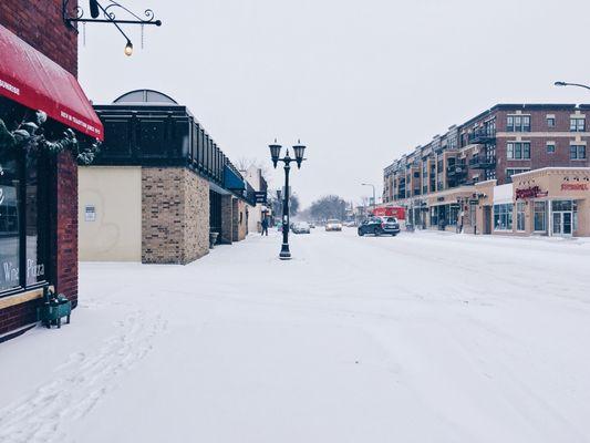 Snowy Grand Ave