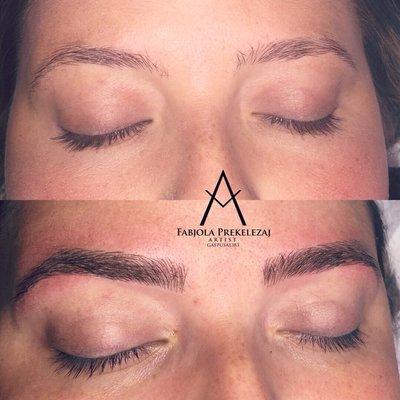 Microblading, semi permanent tattoo .