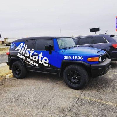 Simple advertising goes a long way for your business, this FJ is now a rolling billboard.