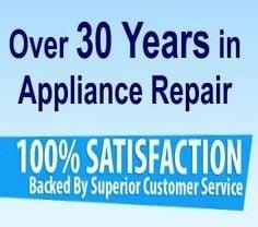 Over 30 Years Experience in Appliance Repair and Service.