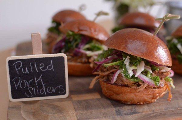 Pulled Pork Sliders with Kale Slaw