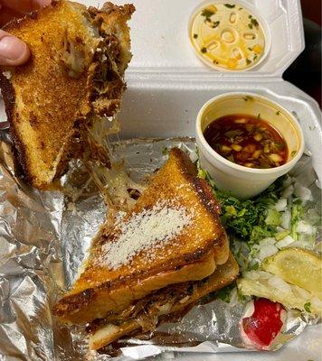 Birria Grilled Cheese Sandwich