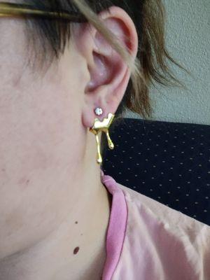 Dripping honey earring!