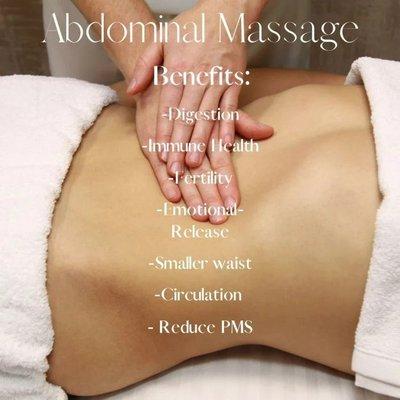 Abdominal massage is great for so many issues.