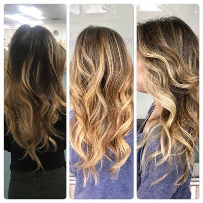 Balayage touch up and refresh