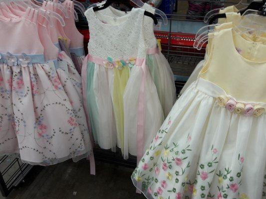 Frilly Easter dresses for the minors