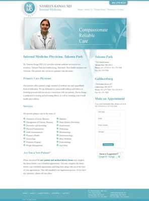 Medical website develop for internal medicine practice