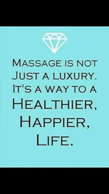 Massage is not just a luxury. It's a way to a healthier, happier, life