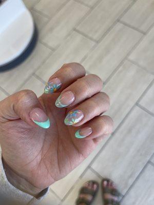 Nails flower