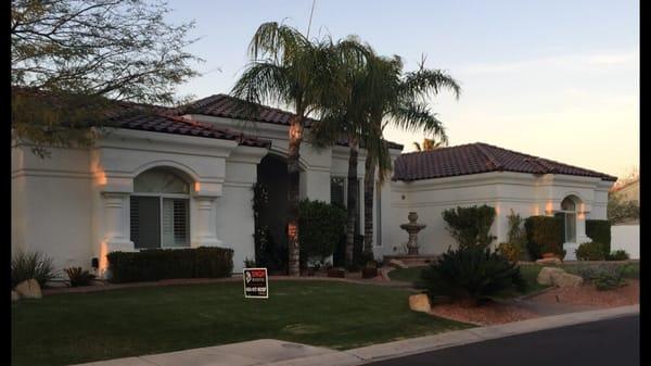 Concrete S tile. North Scottsdale. Singh Roofing helped this customer get a new tile roof through their insurance company.