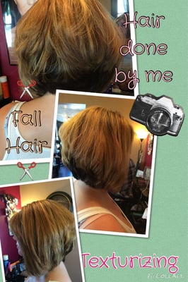 Swing bob! With highlights! Done by Ashley Musser