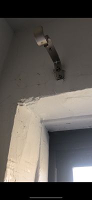 Damaged wall because of water damage