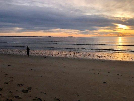 A beautiful beach to watch sunrise or stroll .. must be a couple miles long.