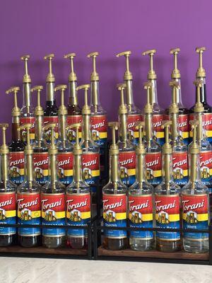 Choose from a wide variety of Torani Syrups for our specialized drinks