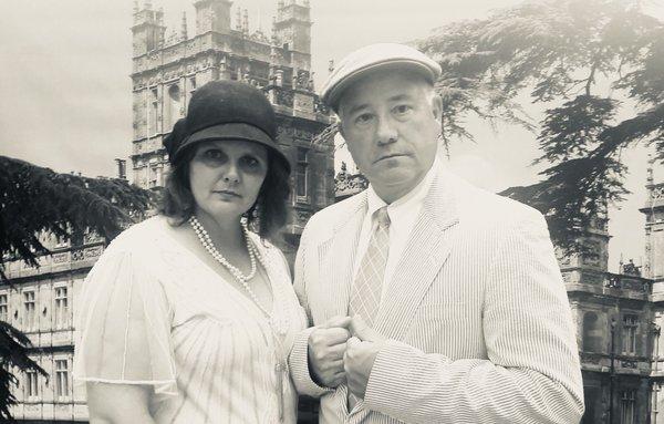 Our Great Grandparents at Highclere Castle (aka Downton Abbey) circa 1927.