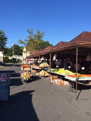 One of two big veggie farmer booths at the market