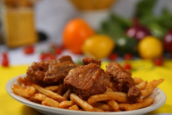 Four piece fried chicken