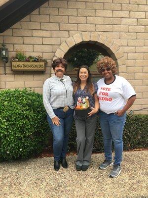 A Halloween visit from Dr. Joiner's orthodontic staff!