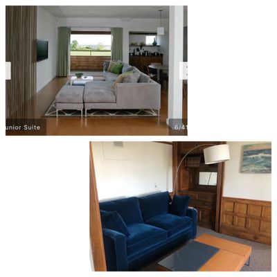 Living room that is advertised vs. what we got