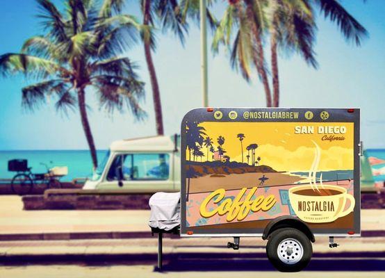 Food Truck Vehicle Wrap Ft. NostalgiaBrew