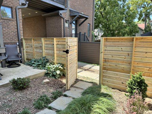 Beautiful new fence and gate