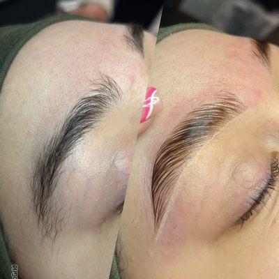 Eyebrow lamination